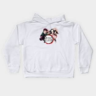 demon slayer kimetsu no yaiba Kids Hoodie